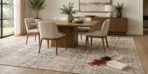 Stain Resistant Dining Room Rug Options: Best Materials, Sizes & Styles for Easy-Care Dining Spaces