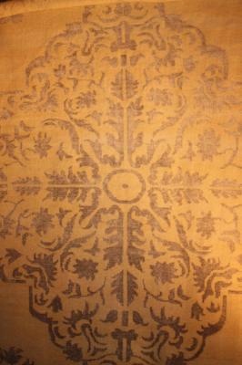 Beige & Beige Transitional Hand Knotted Wool & Silk Rug ? 8 x 11