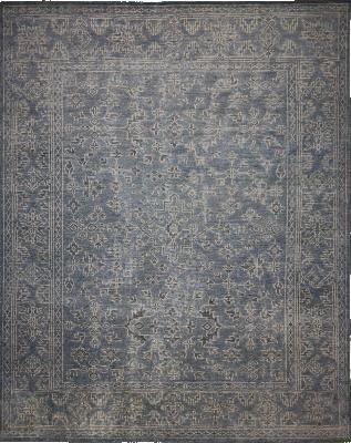 Transitional Hand Knotted Indian Wool Rug