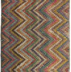 Handmade Pakistan Kilim Wool Rug in Multi 7×9