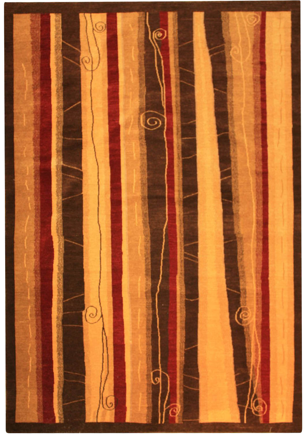 Modern Hand Made Contemporary Wool Rug