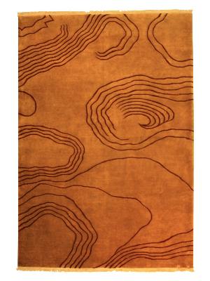 Modern Hand Made Wool-Silk Rug