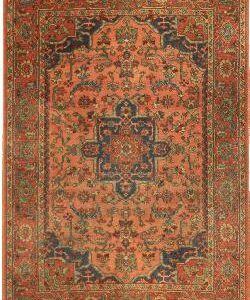 Orange & Red Traditional Machine Made Polypropylene Rug ? 4 x 6 Orange & Red Traditional Machine Made Polypropylene Rug ? 4 x 6
