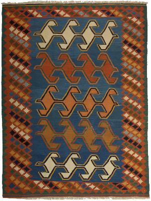 Southwestern Handmade Persian Kilim Wool Rug