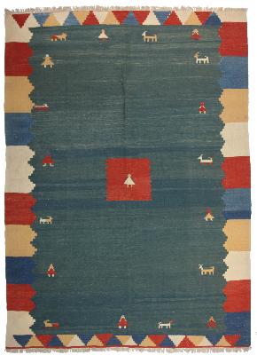 Southwestern Handmade Persian Kilim Wool Rug