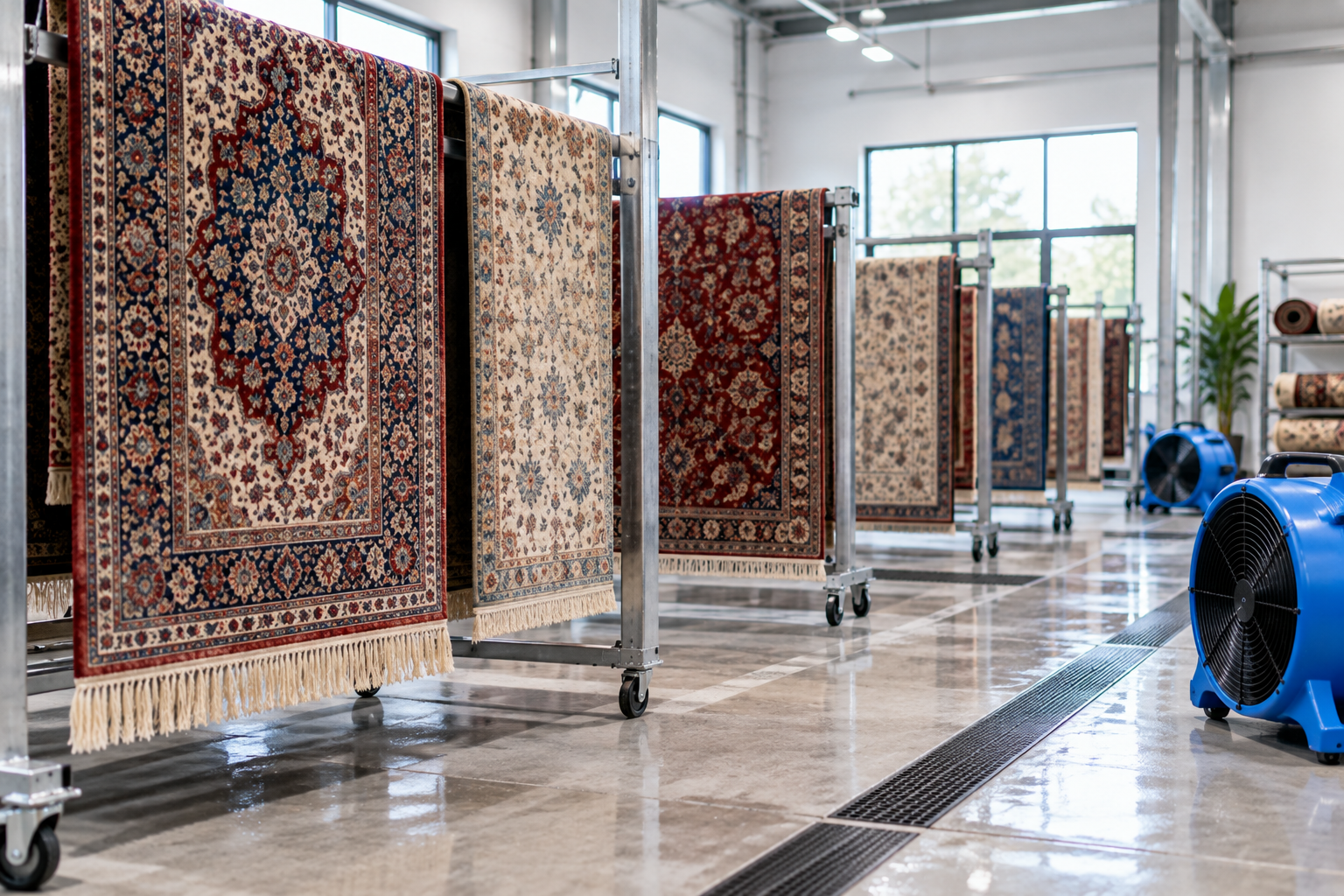 Rug Is Carefully Dried